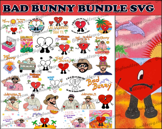 Bad Bunny SVG,Bundle bad bunny svg, digital download