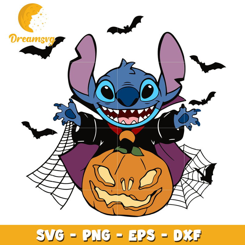 Disney stitch pumpkin halloween svg