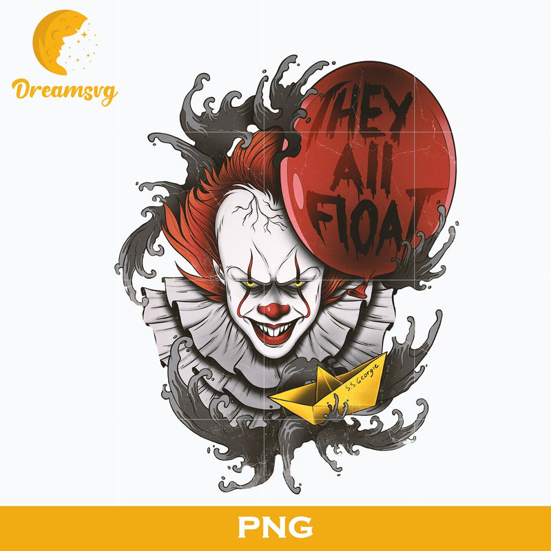 Pennywise Clown PNG, Pennywise Clown Halloween, It Png, Scary Halloween, Horror Characters, Halloween svg, png digital file.