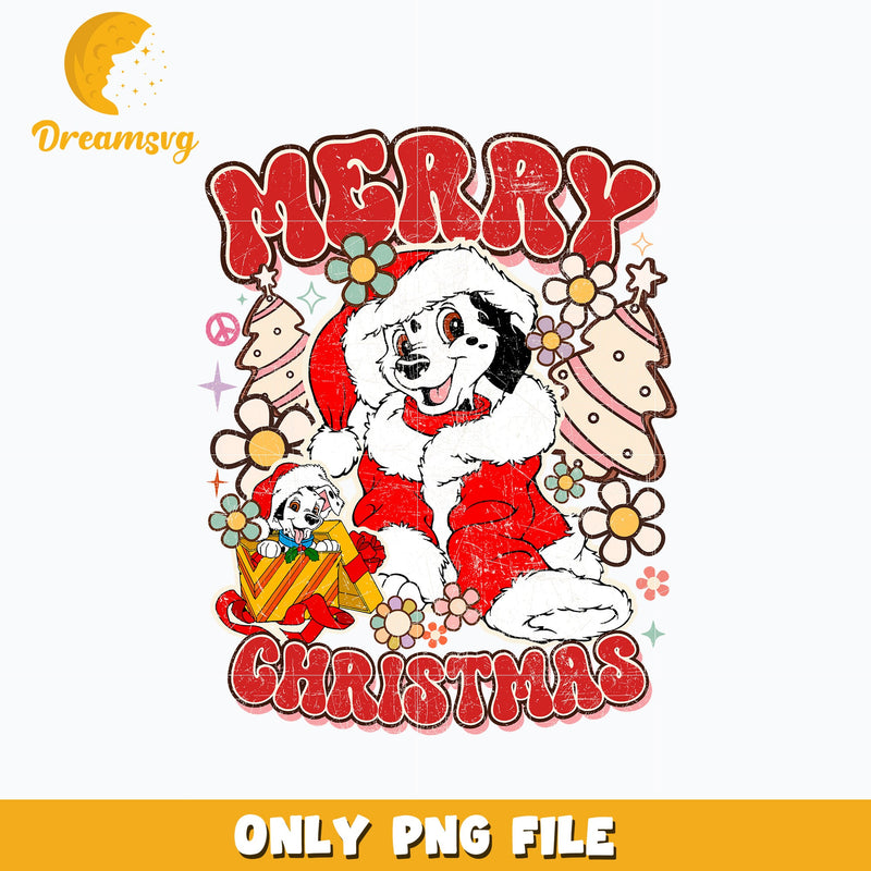 Dalmatians dog merry chrismas png