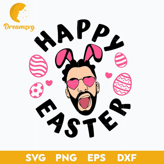 Bad Bunny Happy Easter Christmas SVG, Christmas SVG File.
