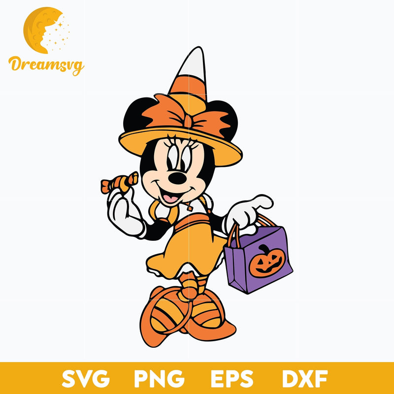 Minnie Mouse Halloween Svg,  Minnie Halloween Svg,  Minnie Svg, Halloween Svg, png, dxf, eps digital file.