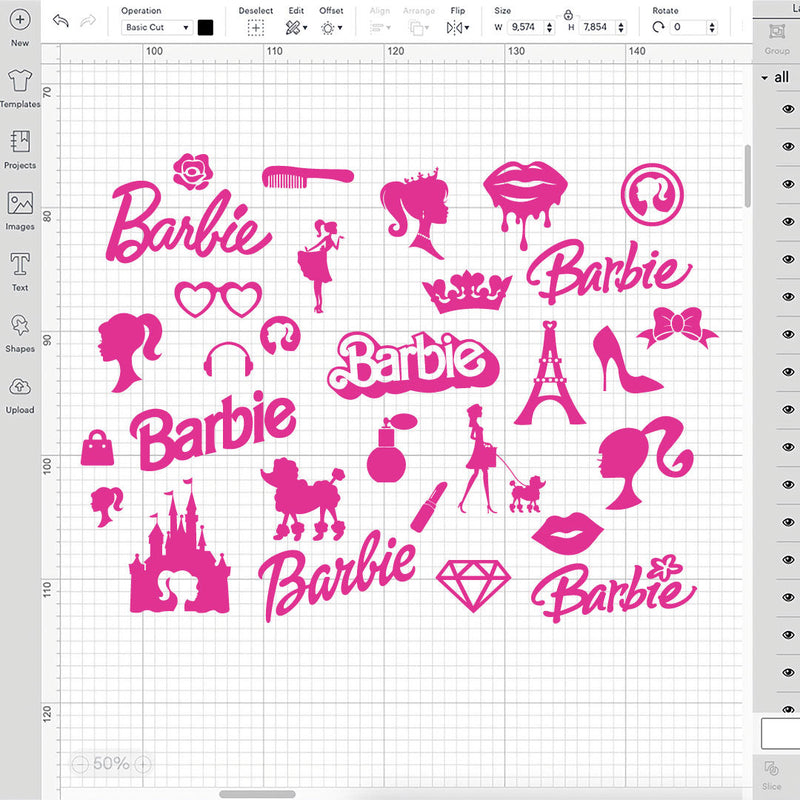 Barbie SVG Cut Files, Barbie Vector, Barbie Logo, Barbie Birthday, Barbie Print SVG, Barbie Print Svg, Barbie Png