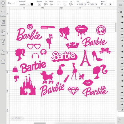 Barbie SVG Cut Files, Barbie Vector, Barbie Birthday SVG, Barbie Png