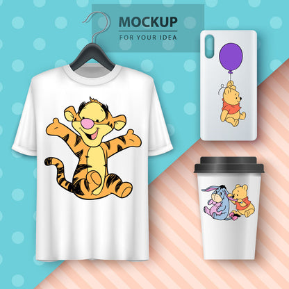 Winnie the Pooh SVG, Baby Pooh SVG, Pooh svg, Piglet svg, Tigger svg, Eeyore svg, Winnie the Pooh Birthday