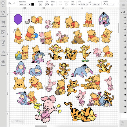 Winnie the Pooh SVG, Baby Pooh SVG, Pooh svg, Piglet svg, Tigger svg, Eeyore svg, Winnie the Pooh Birthday