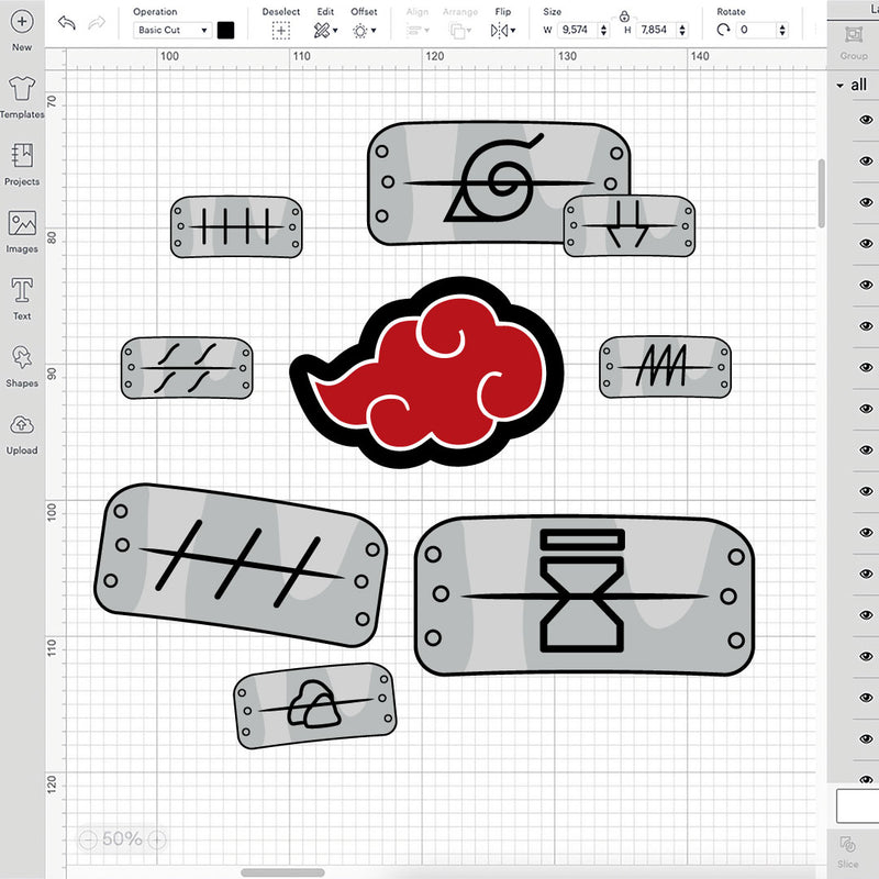 Naruto Layered SVG, Naruto Cricut files, Naruto Cut files, Layered digital vector file, Decor, Decal