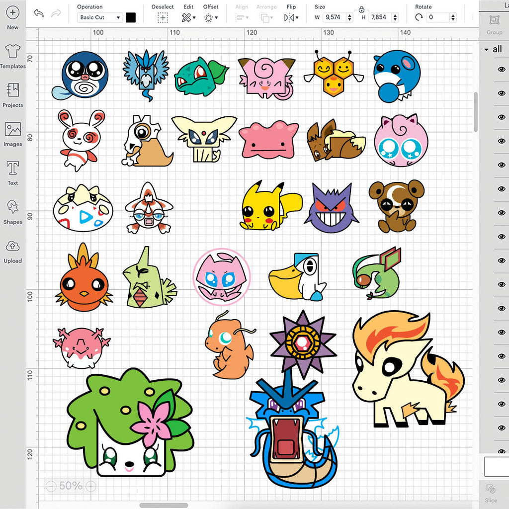 Pokemon Layered SVG, Pokemon Cricut files, Pokemon SVG Cut files, Poke