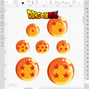 Dragon Ball Layered SVG, Dragon Ball Cricut files, Dragon Ball SVG Cut files, Dragon Ball PNG