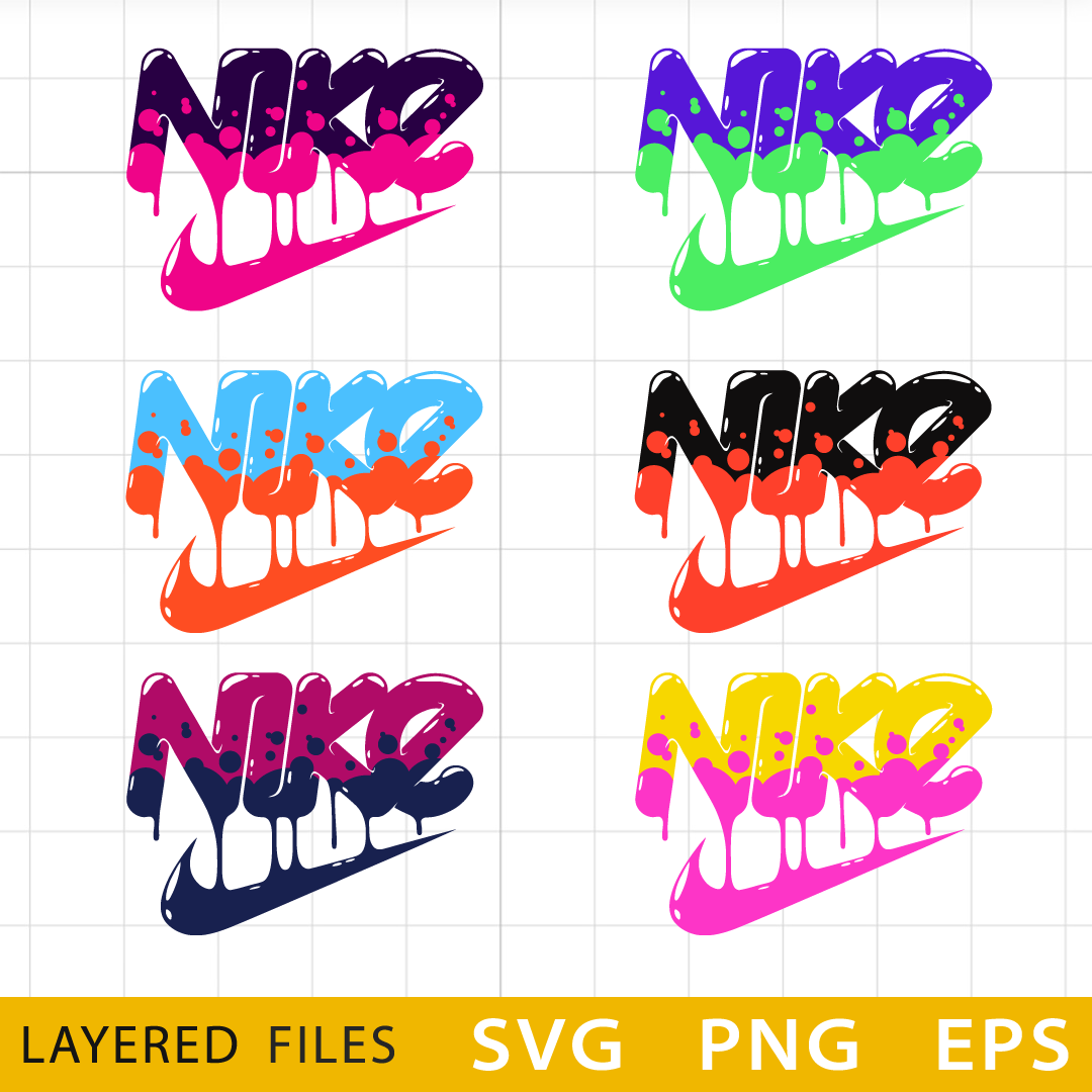 Swoosh Logo Layered SVG, Nike Logo Cricut files, Nike logo Svg, Nike logo Silhouette Vector Cut Files