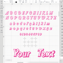 Barbie Layered Alphabet SVG, Barbie Font SVG, Barbie Cricut files, Barbie digital vector files, Barbie Font PNG