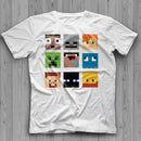 Minecraft Topper SVG Bundle, Minecraft Faces SVG, Minecraft Party, Steve minecraft PNG, Creeper SVG