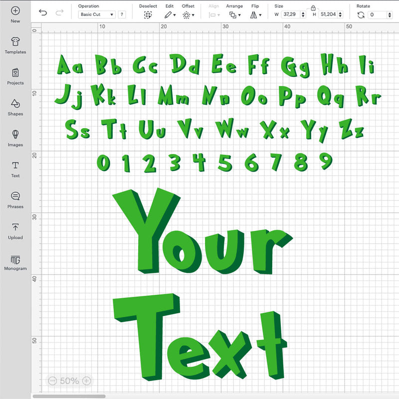 Grinch Font SVG, Grinch Letters SVG, Grinch Numbers SVG, Grinch Alphabet SVG Cricut, Silhouette Vector Cut Files