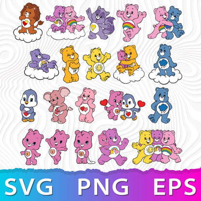Care Bears SVG, Care Bears SVG For Cricut, Care Bears PNG, Care Bears Clipart