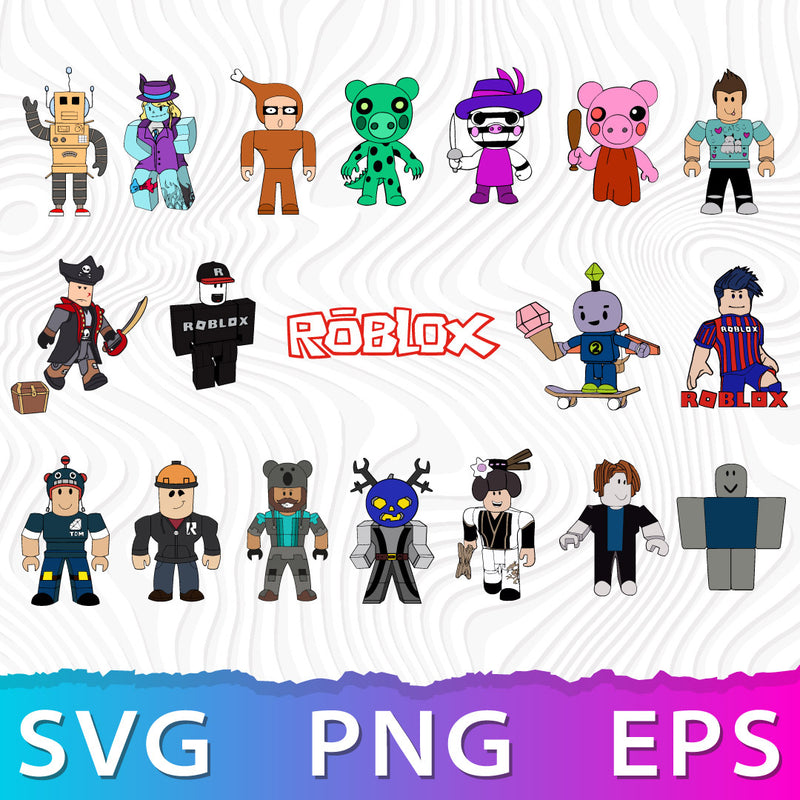 Roblox Characters SVG, Roblox SVG, Roblox Characters PNG, Roblox Cricut Designs