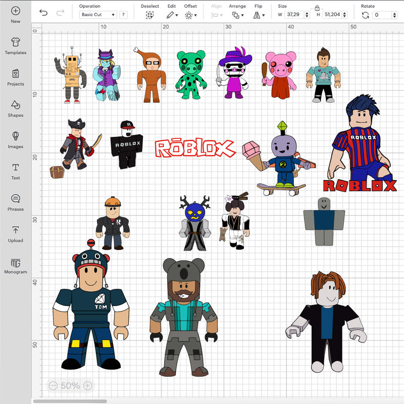 Roblox Characters SVG, Roblox SVG, Roblox Characters PNG, Roblox Cricut Designs