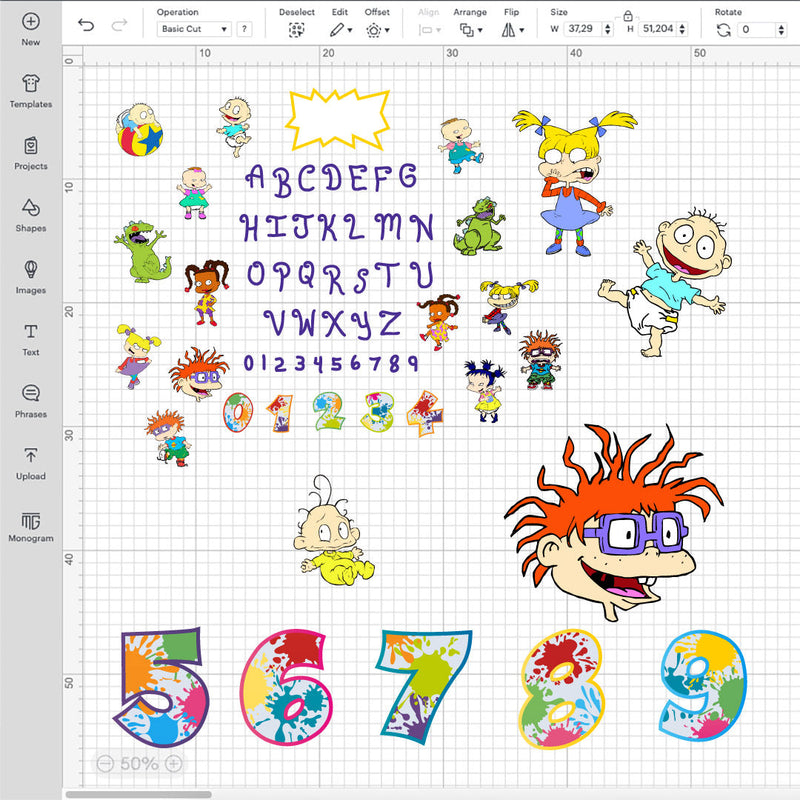 Rugrats Birthday SVG Bundle, Rugrats Birthday SVG Files, Rugrats Birthday Cricut Designs