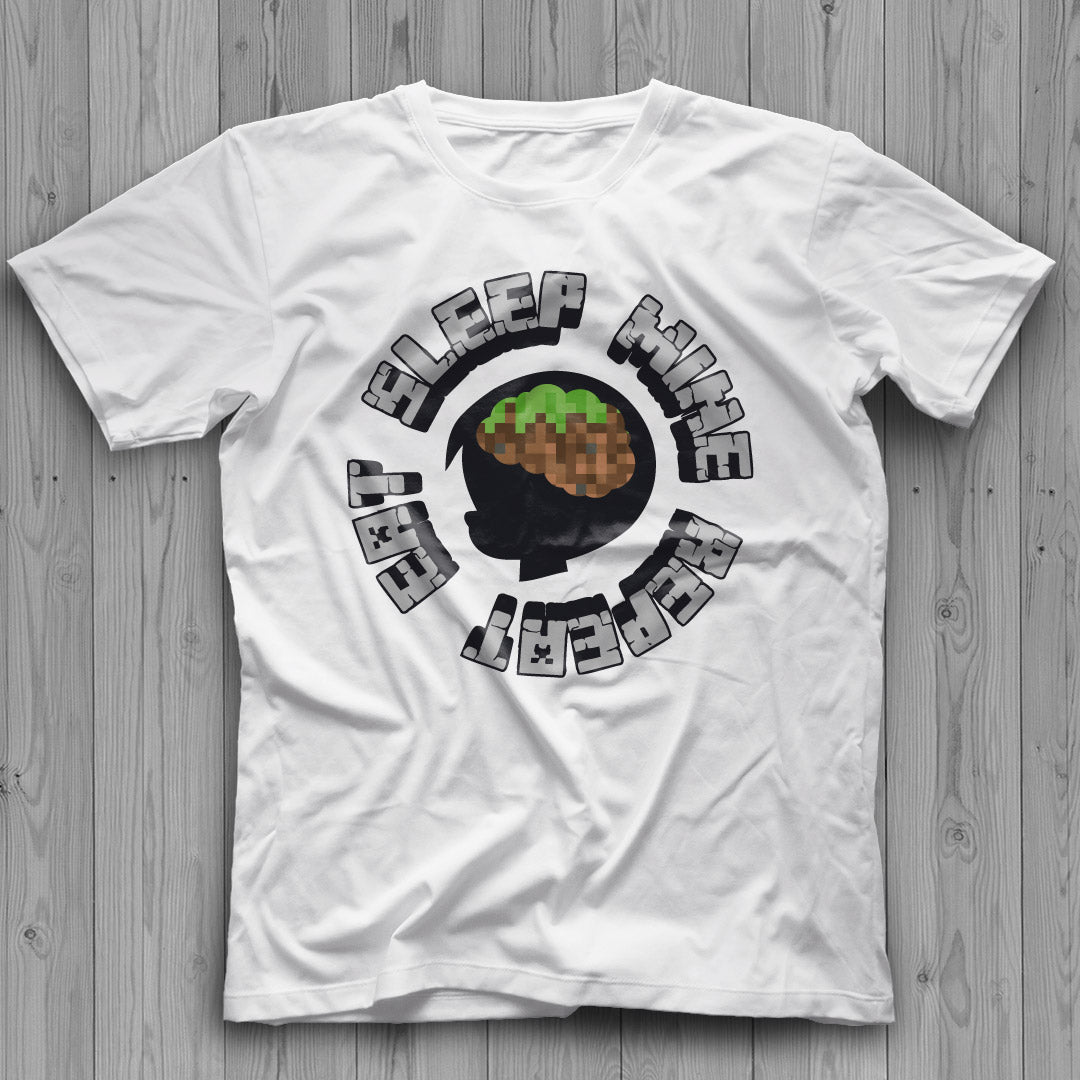 Eat Sleep Mine Repeat PNG Designs, Eat Sleep Minecraft SVG Designs