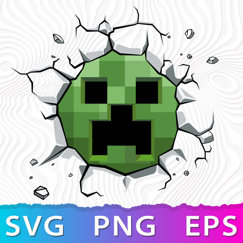 Creeper Minecraft SVG, Creeper Minecraft PNG Transparent, Creeper Minecraft Logo SVG