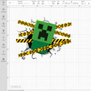 Minecraft Creeper Logo SVG, Creeper Logo PNG, Creeper Logo SVG