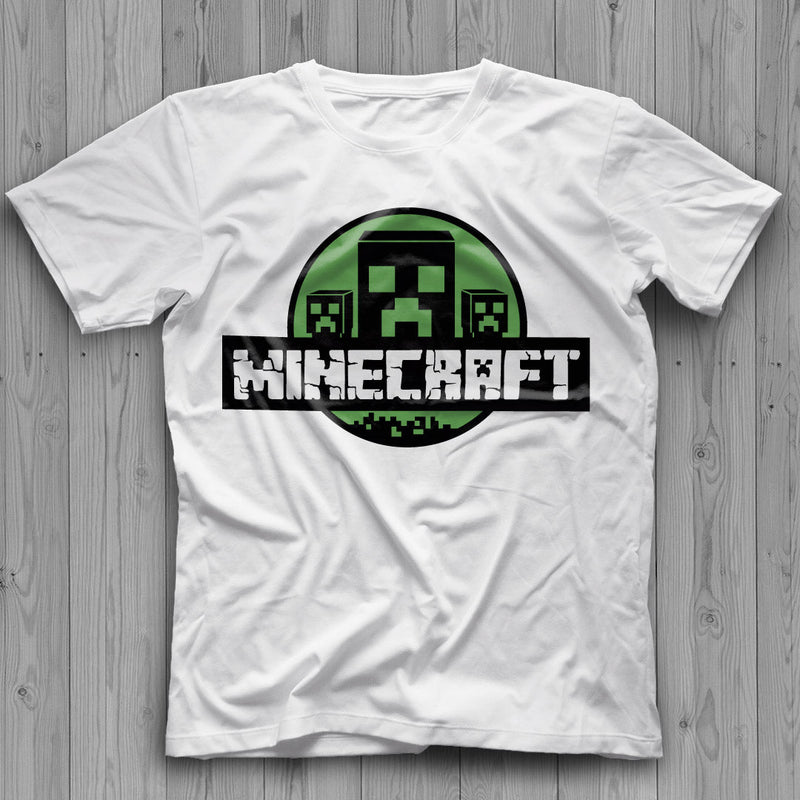 Minecraft Creeper Logo SVG, Minecraft Creeper PNG Logo, Minecraft Creeper Layered SVG