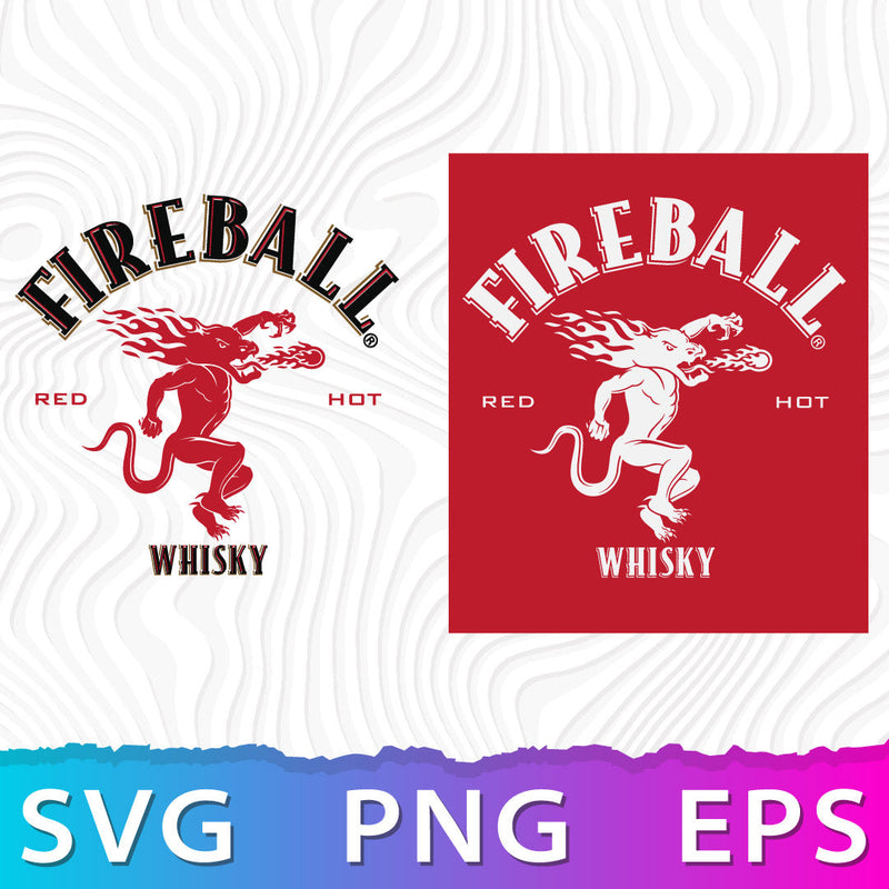 Fireball Logo SVG, Fireball PNG Logo, Fireball Cricut Files