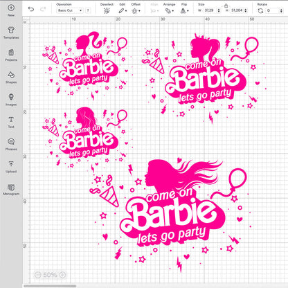 Barbie Party SVG Bundle, Barbie Logo PNG, Barbie SVG Files Cricut, Barbie PNG Transparent