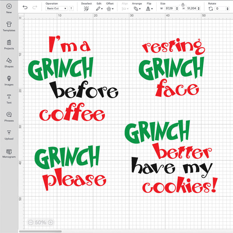 Grinch Quotes SVG, Grinch Quotes PNG, Grinch Quotes Clipart, Grinch Quotes Cricut Designs