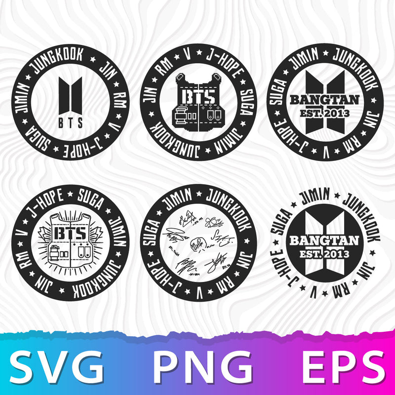 BTS Army Logo SVG, BTS Army Logo PNG, BTS Army SVG For Cricut, BTS Army Clipart, BTS Army Cricut Designs