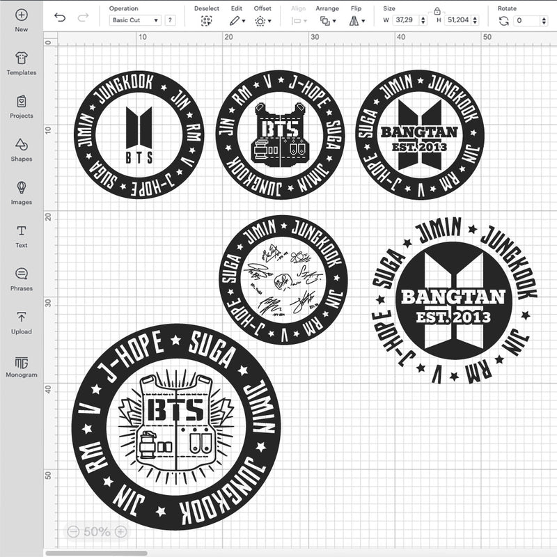 BTS Army Logo SVG, BTS Army Logo PNG, BTS Army SVG For Cricut, BTS Army Clipart, BTS Army Cricut Designs