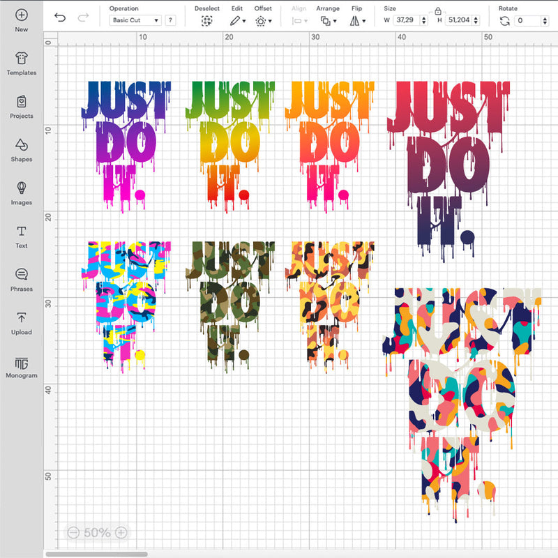 Just Do It Drip Layered SVG, Just Do It Drip Logo SVG, Just Do It Drip PNG, Just Do It Drip Cricut Designs