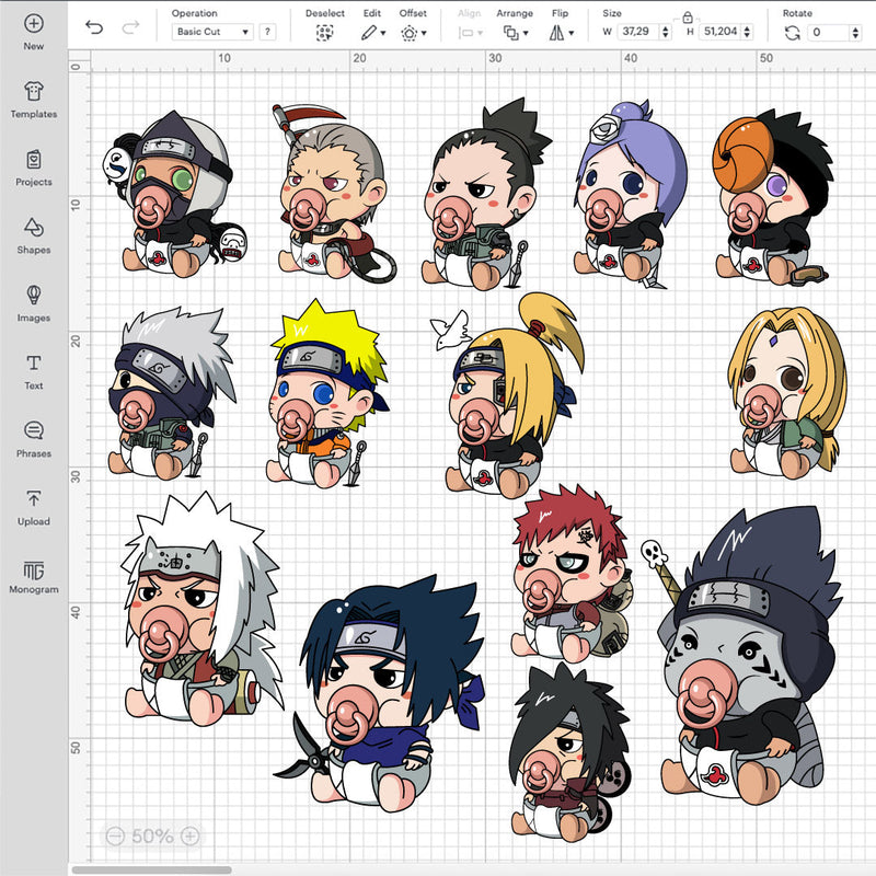 Baby Naruto Layered SVG, Baby Naruto SVG Cricut Designs, Baby Naruto PNG, Baby Naruto Clipart