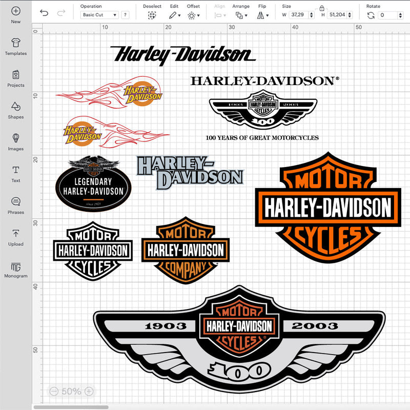 Harley Davidson Layered SVG, Harley Davidson PNG, Harley Davidson SVG For Cricut