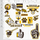 San Diego Padres Logo SVG, Padres PNG Logo Transparent, SVG Cut Files For Cricut / Silhouette