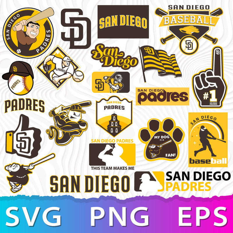 San Diego Padres Logo SVG, San Diego Padres Emblems, Padres PNG, Padres Logo Printable, Padres Logo Transparent