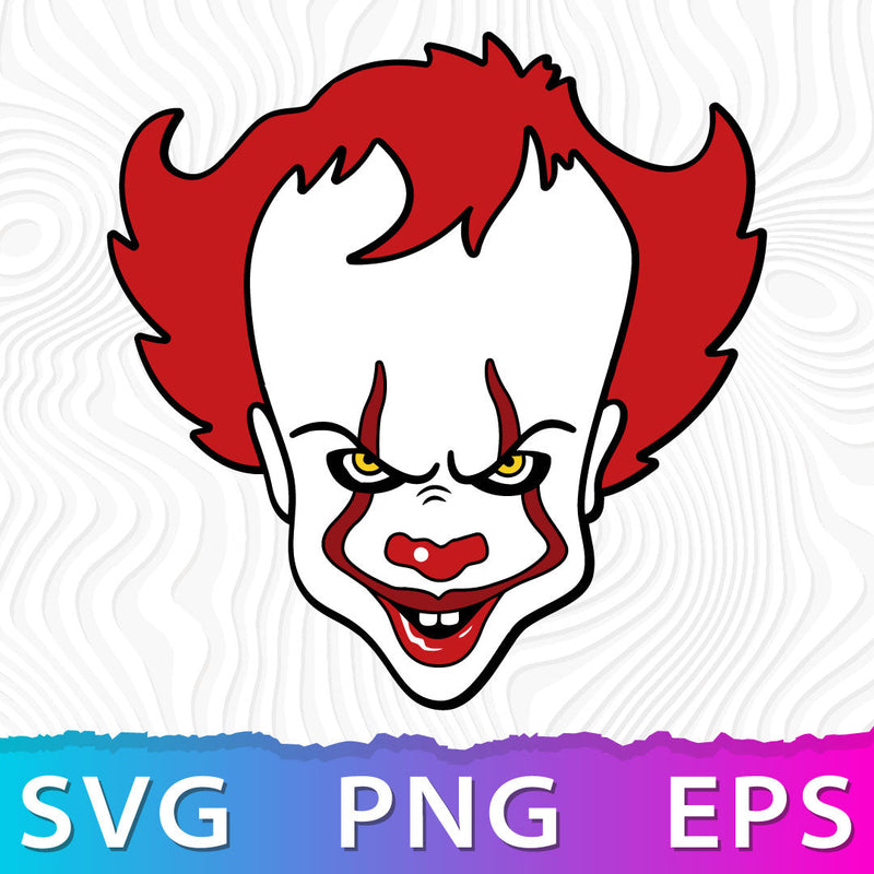 Pennywise SVG, Pennywise PNG, Pennywise Cricut Design, Pennywise PNG Transparent