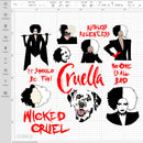 Cruella De Vil SVG, Cruella SVG, Cruella 2021 Quotes, Cruella Silhouette
