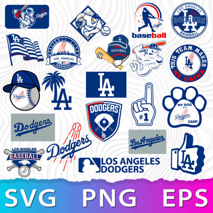 Los Angeles Dodgers SVG, Los Angeles Dodgers Logo Transparent, La Dodgers PNG, La Dodgers Logo Design