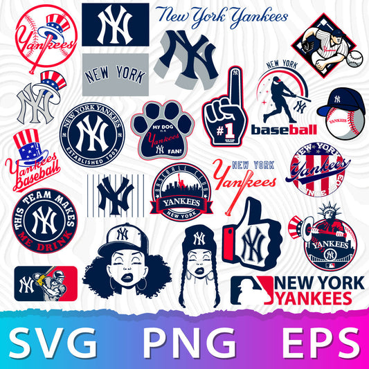 New York Yankees Logo SVG, NY Yankees Symbol, NY Yankees Logo Transparent, New York Yankees PNG