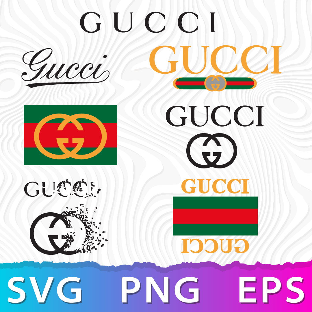Gucci Logo SVG, Gucci Logo PNG Transparent, Gucci SVG For Cricut, Silhouette Vector Cut Files