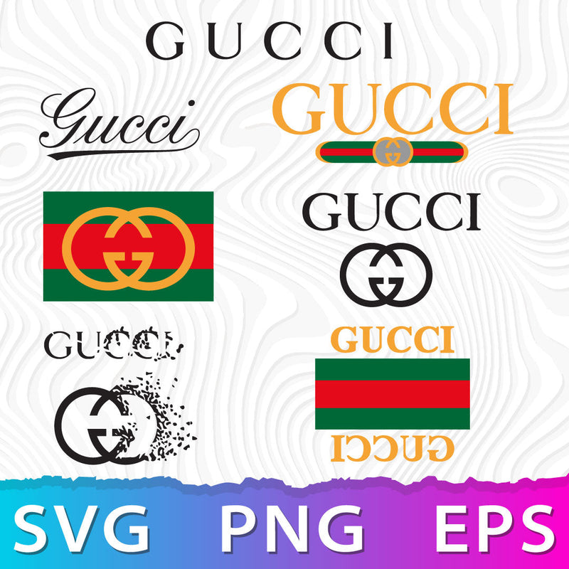 Gucci Logo SVG, Gucci Logo PNG Transparent, Gucci SVG For Cricut, Silhouette Vector Cut Files