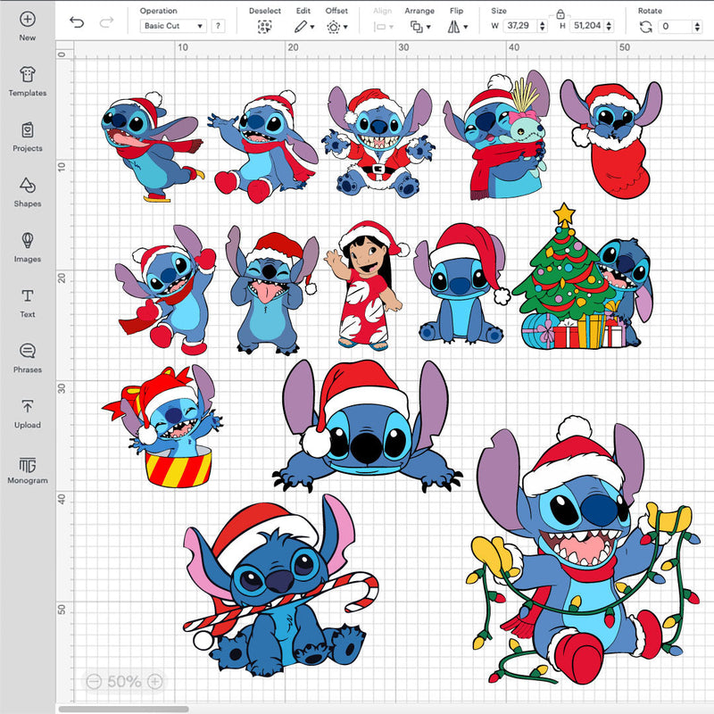 Lilo & Stitch Christmas SVG, Lilo And Stitch Svg For Cricut, Stitch PNG Transparent, Christmas Stitch Cliparts