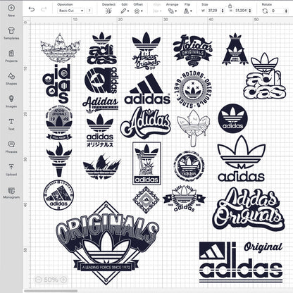 Custom Adidas Logo SVG, Adidas Logo Transparent, Adidas Cut Files, SVG for Cricut
