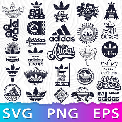 Custom Adidas Logo SVG, Adidas Logo Transparent, Adidas Cut Files, SVG for Cricut