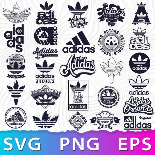 Custom Adidas Logo SVG, Adidas Logo Transparent, Adidas Cut Files, SVG for Cricut