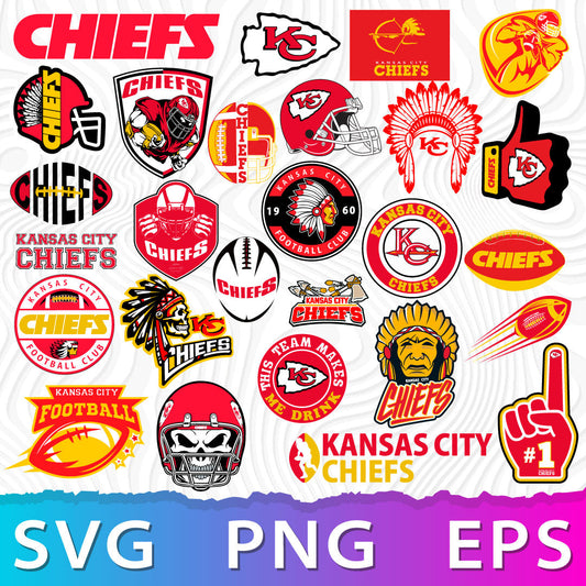 Kansas City Chiefs SVG, KC Chief Logo, Kansas City Chiefs Logo PNG, Kansas City Chiefs Logo Transparent, Chiefs Symbol