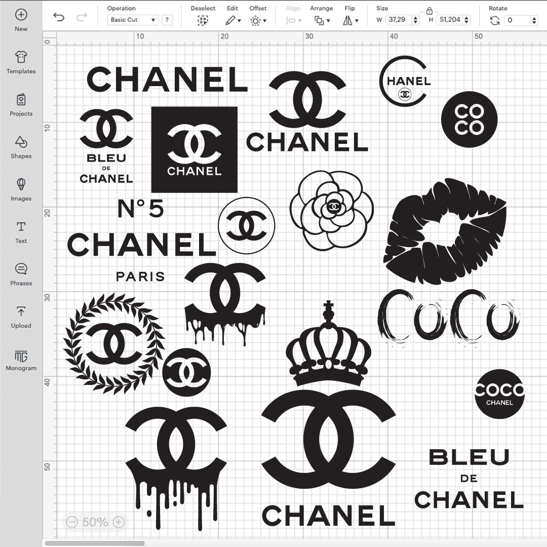 Coco Chanel Logo SVG, Chanel Logo PNG, Chanel SVG For Cricut, Chanel L