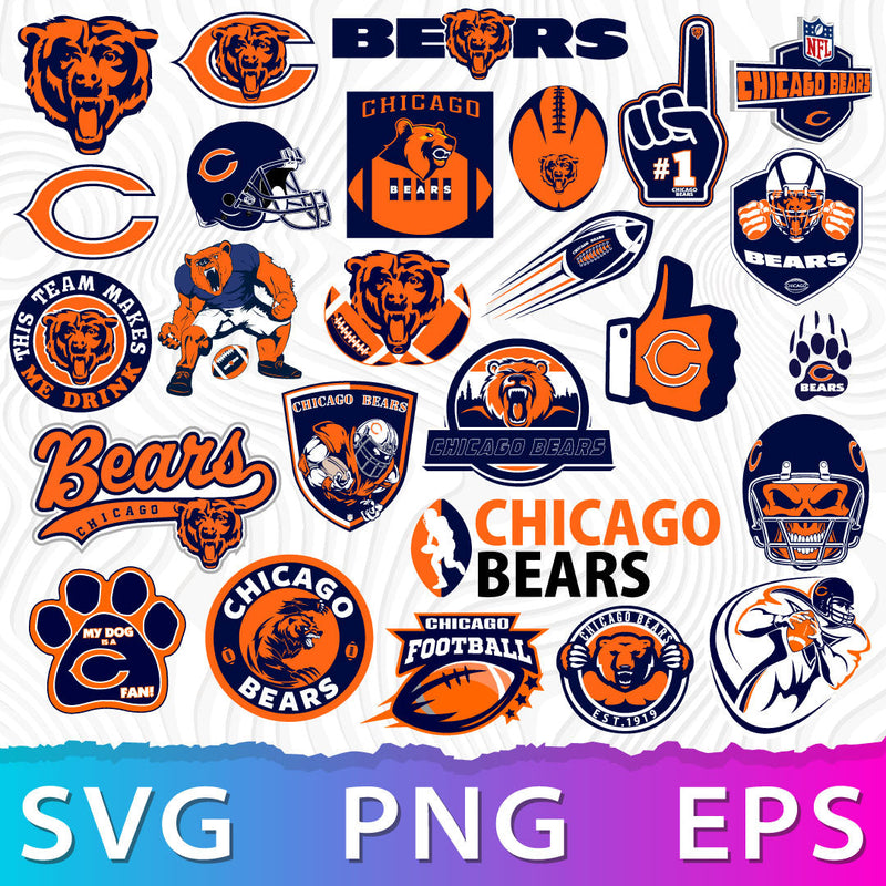 Chicago Bears Logo SVG, Chicago Bears PNG Logo Transparent