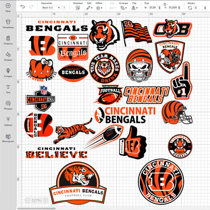 Cincinnati Bengals Logo SVG, Bengals PNG Logo Transparent, SVG Cut Files For Cricut / Silhouette