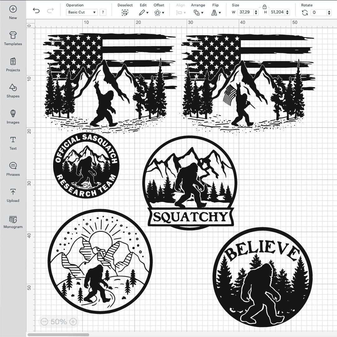 Bigfoot Logo SVG, Sasquatch PNG, Silhouette Of Bigfoot, Bigfoot Cricut, Bigfoot Transparent Background